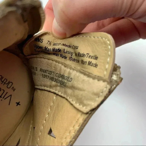 New Sonoma ankle booties 7.5 Cloris gold metallic - Picture 9 of 11